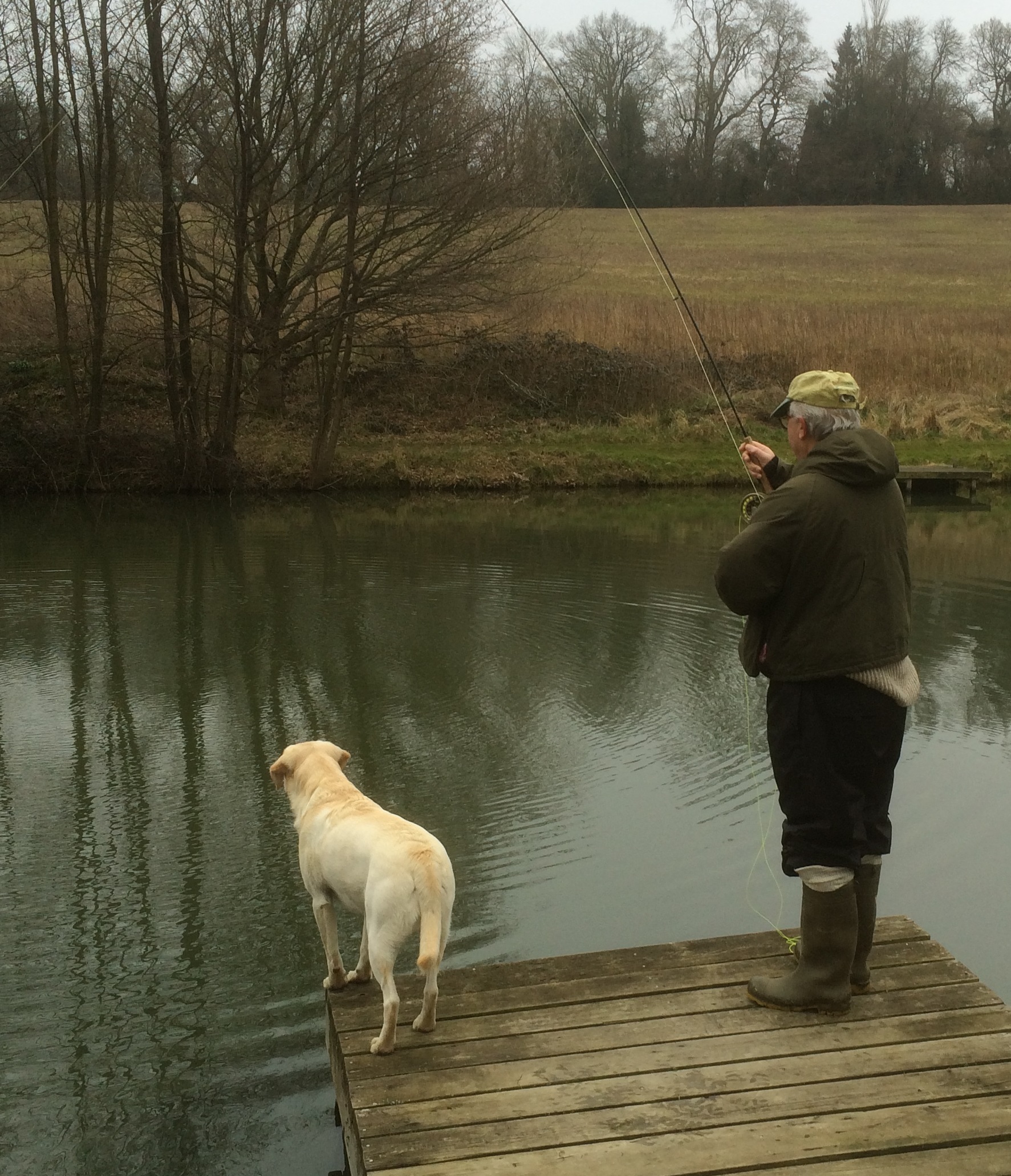 Chris hooks into our first fish of the season