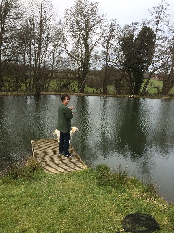 George into his first fish 29th March 2016